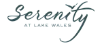 Elegant Serenity at Lake Wales logo in sleek font, evoking tranquility and luxury.