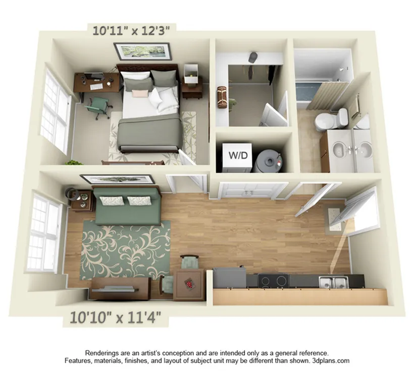 1 BEDROOM