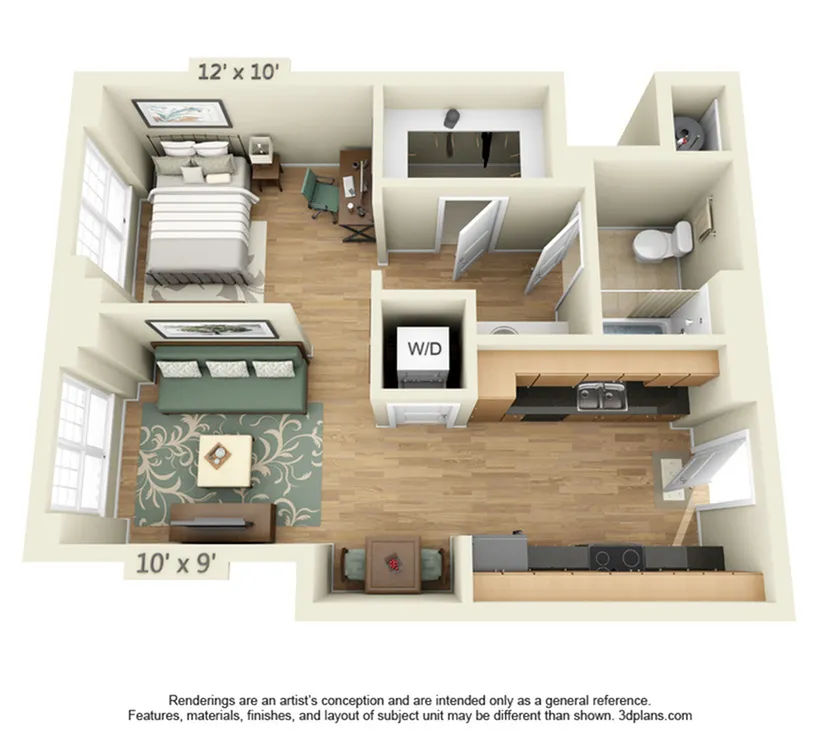 1 BEDROOM