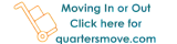 Illustration of a dolly cart icon with text inviting users to visit quartersmove.com for moving services.