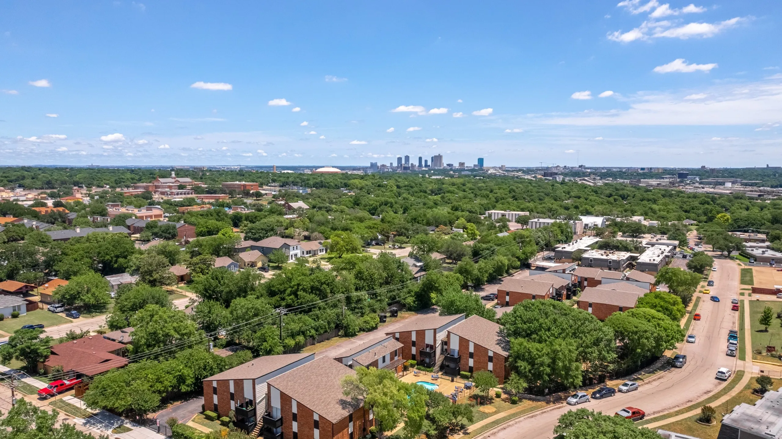 Skyview of Apartment Complex