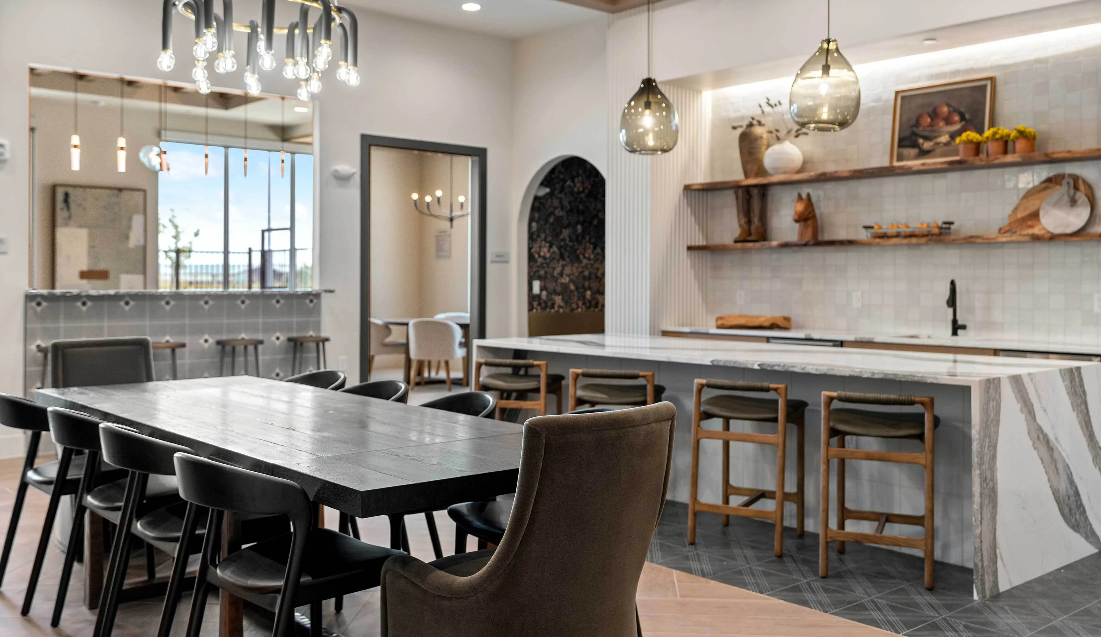 Clubhouse Kitchen and Dining Table