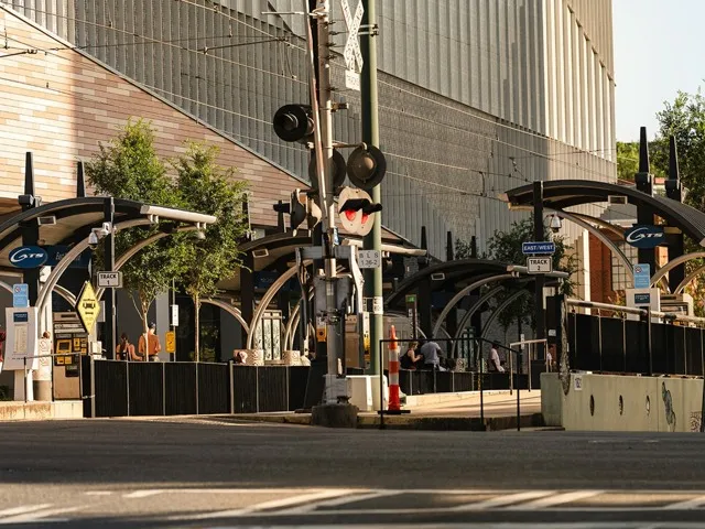 light rail station