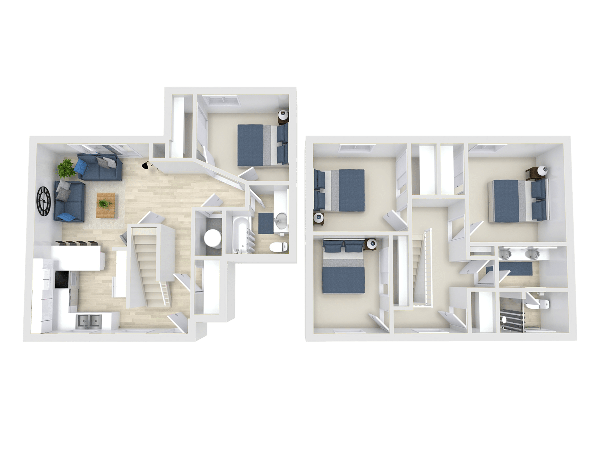 3 bed