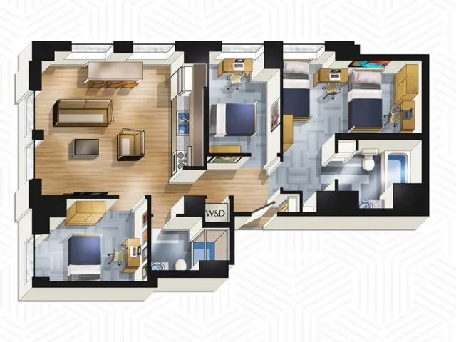 The Buckingham Student Living - 3x2. Floors 3-13