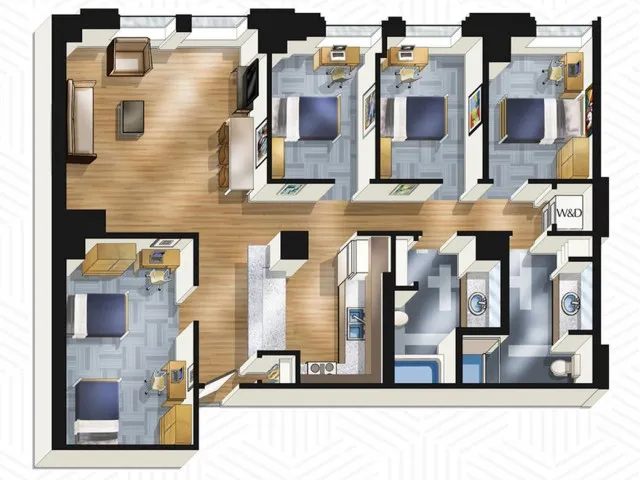 The Buckingham Student Living - 4x2. Floors 19-21