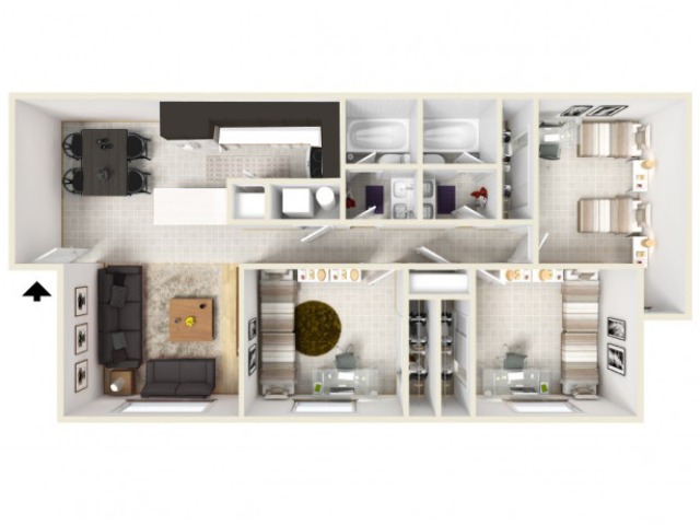 Renovated 3x2