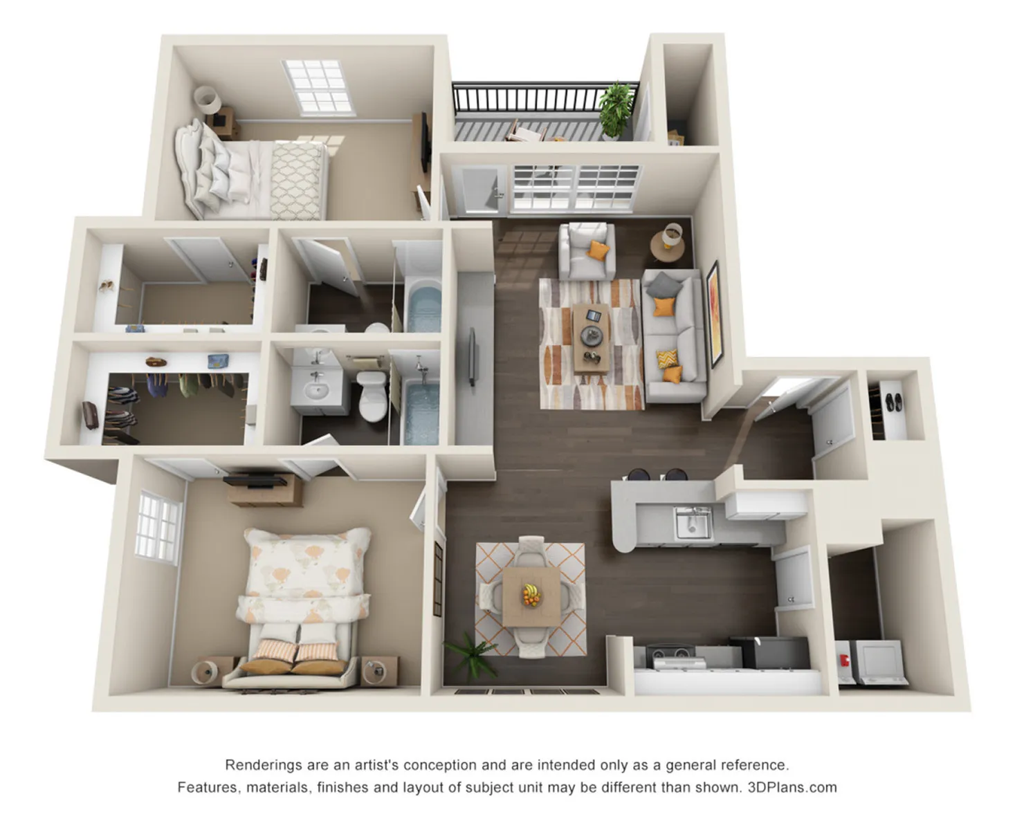 Floor Plan Image | Oakbrook Apartments