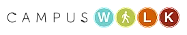 Vibrant logo design showcasing four colorful circles with letters spelling 'WALK'.