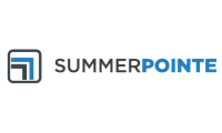 Modern logo for Summer Pointe featuring a geometric design and bold typography.
