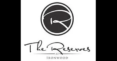 Elegant logo for The Reserves at Ironwood featuring a stylized 'R' design.