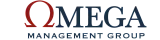 Omega Management Group logo featuring a stylized Greek Omega symbol and elegant typography.
