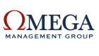 Omega Management Group logo with bold Omega symbol, showcasing professional branding.
