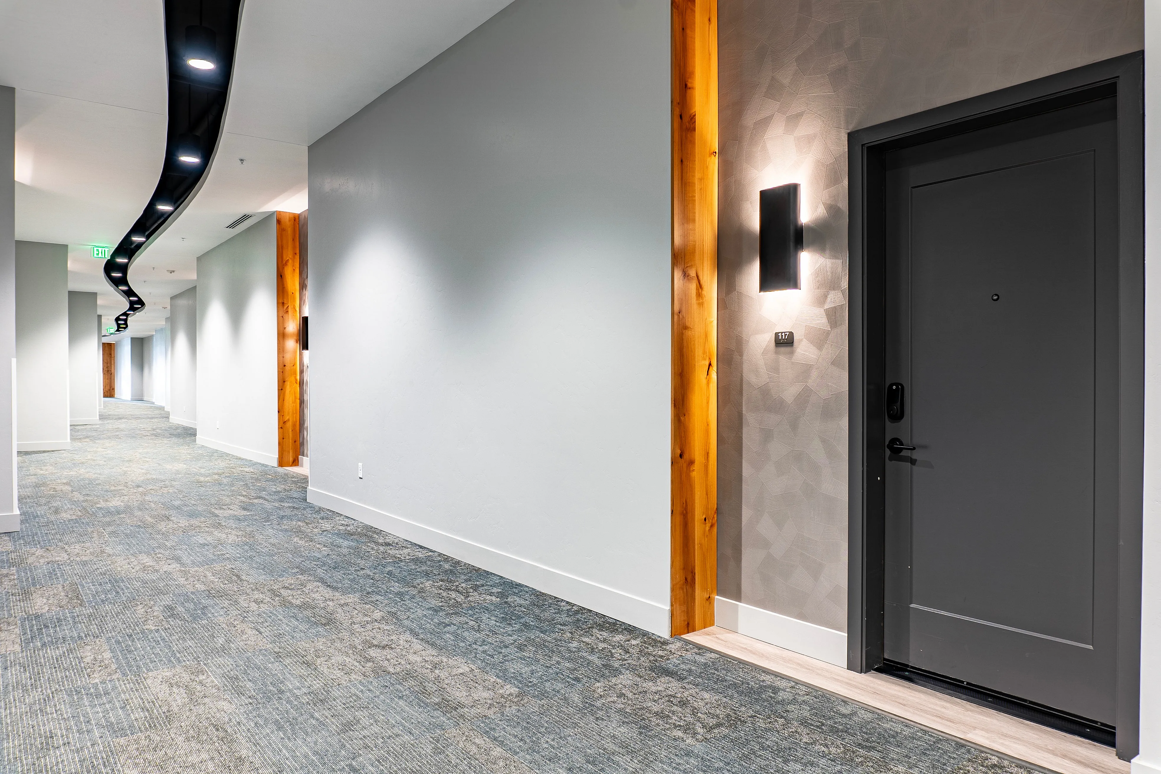 The Boardwalk Hallway - Apartments in Garden City, ID | The Boardwalk Apartments