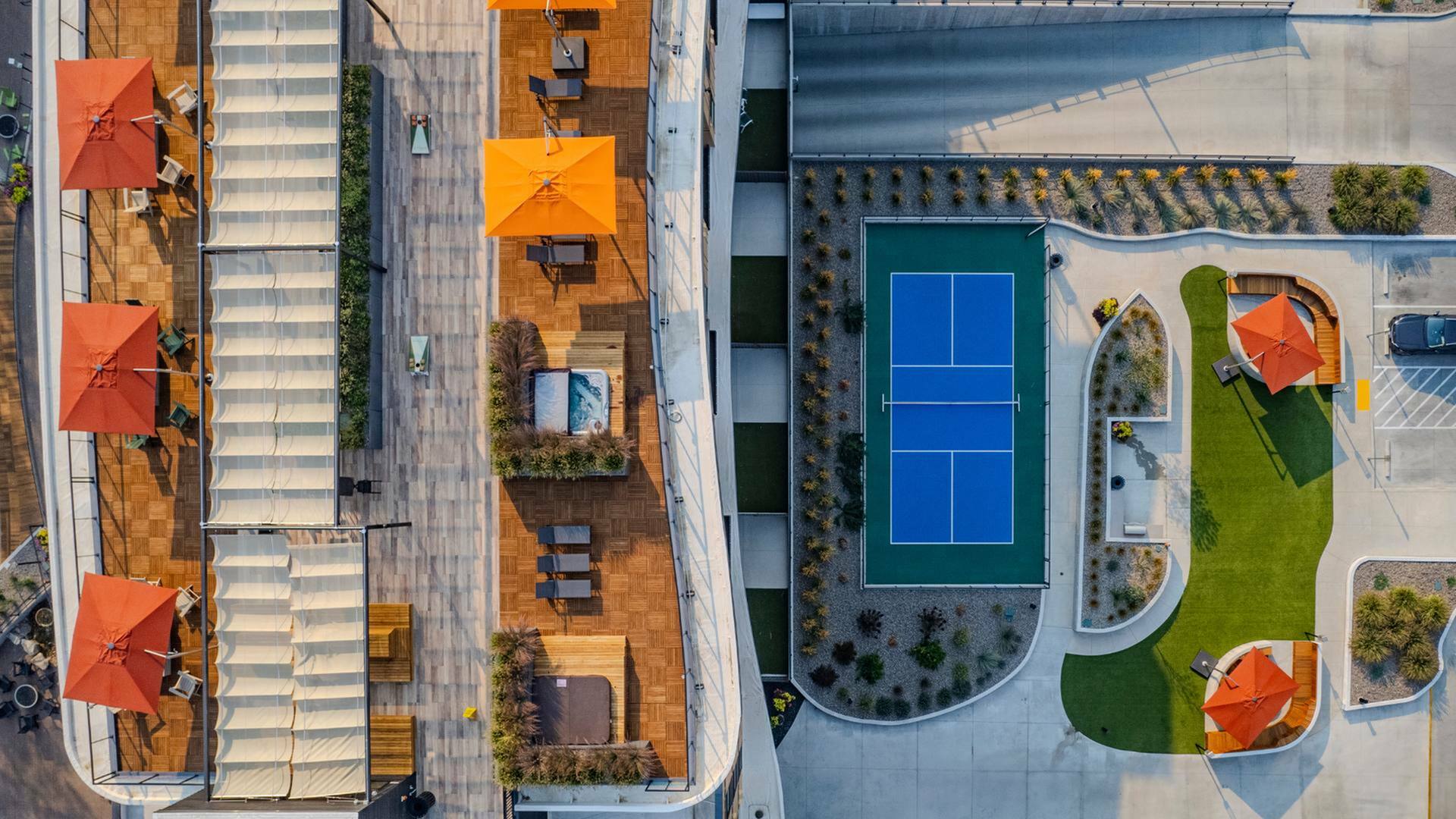 Pickle Ball Court - The Boardwalk Apartments