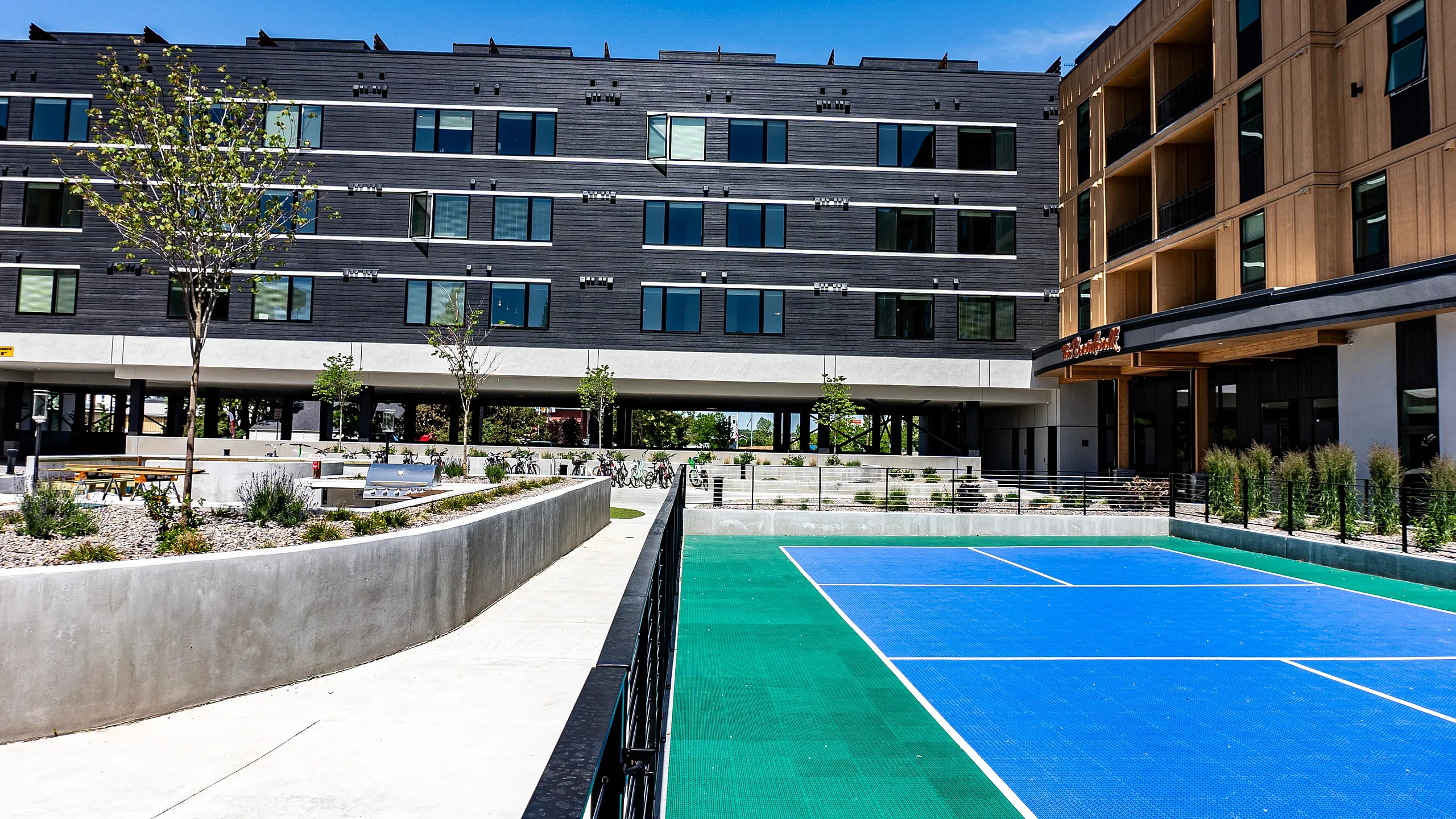 View of Luxury apartments with tennis court for sale in Table View, Cape Town ...