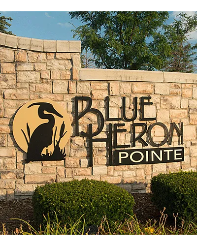 Blue Heron sign
