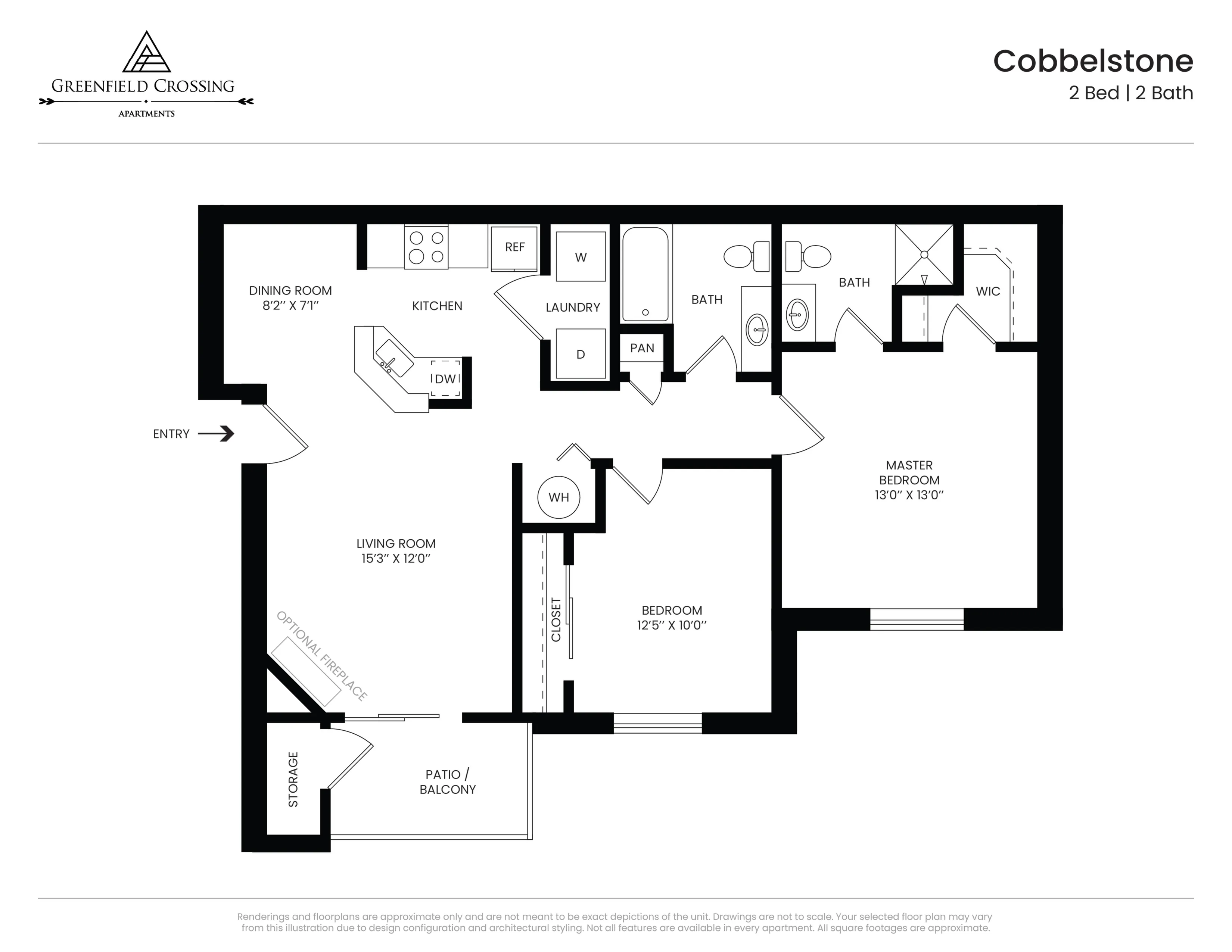 Cobblestone Two Bedroom