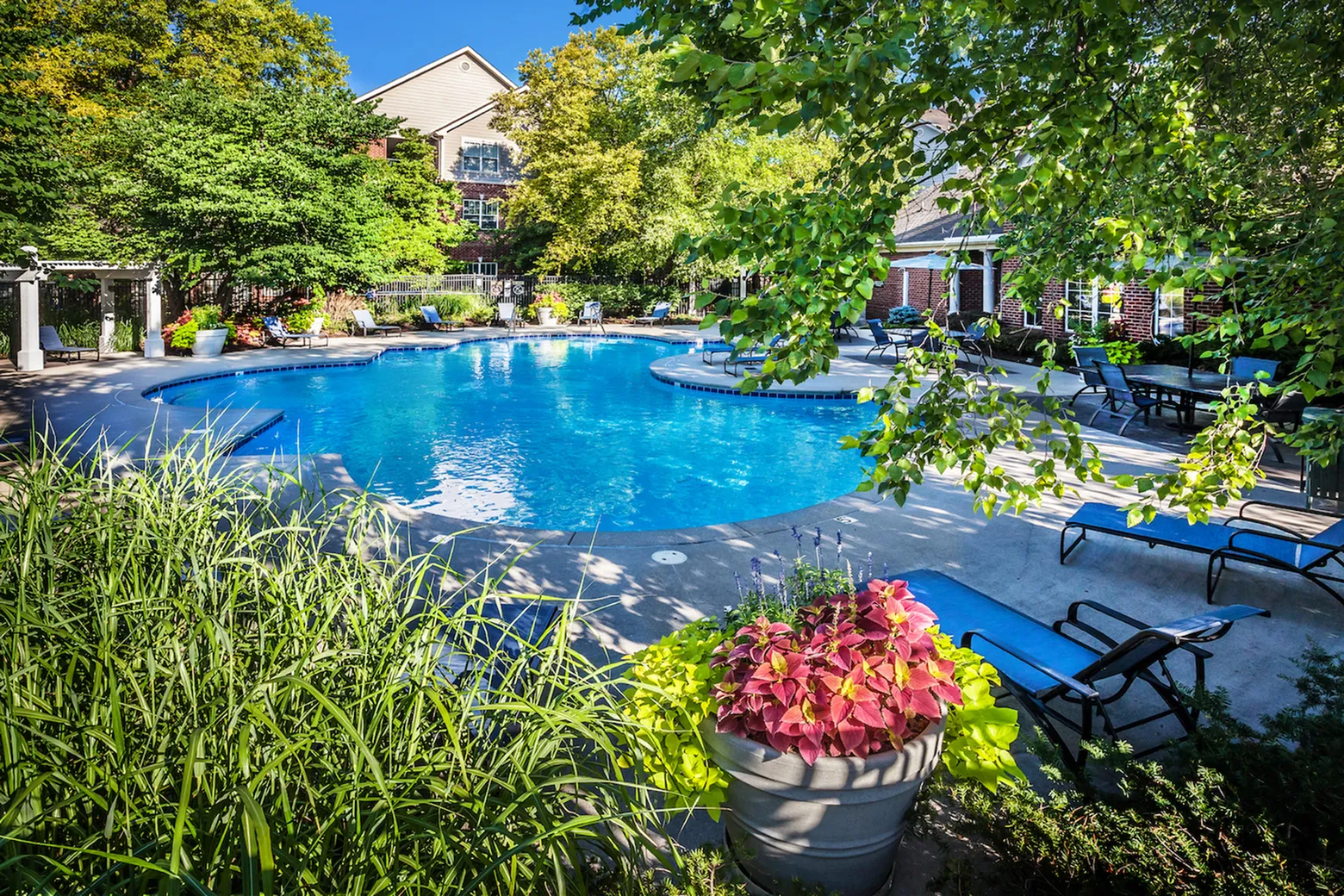 Swimming pool at River Ridge Apartments in Indianapolis, IN