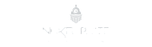 Elegant Nickel Plate Station logo featuring a stylized locomotive design, conveying a sense of history and modernity.
