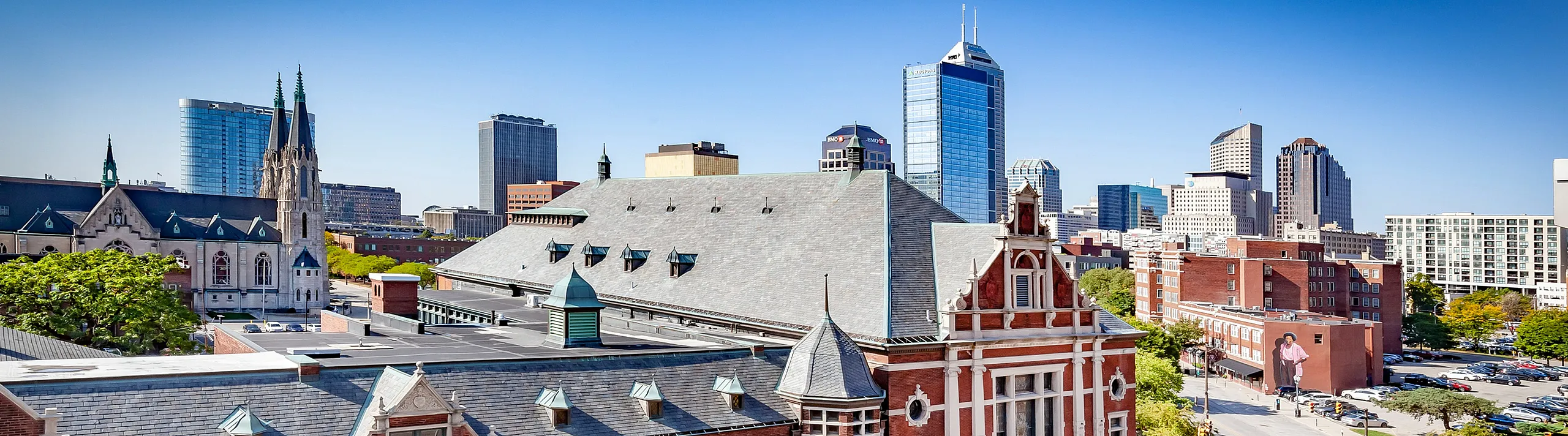 Charming urban view showcasing historic architecture and vibrant cityscape, ideal for those seeking a lively downtown lifestyle.