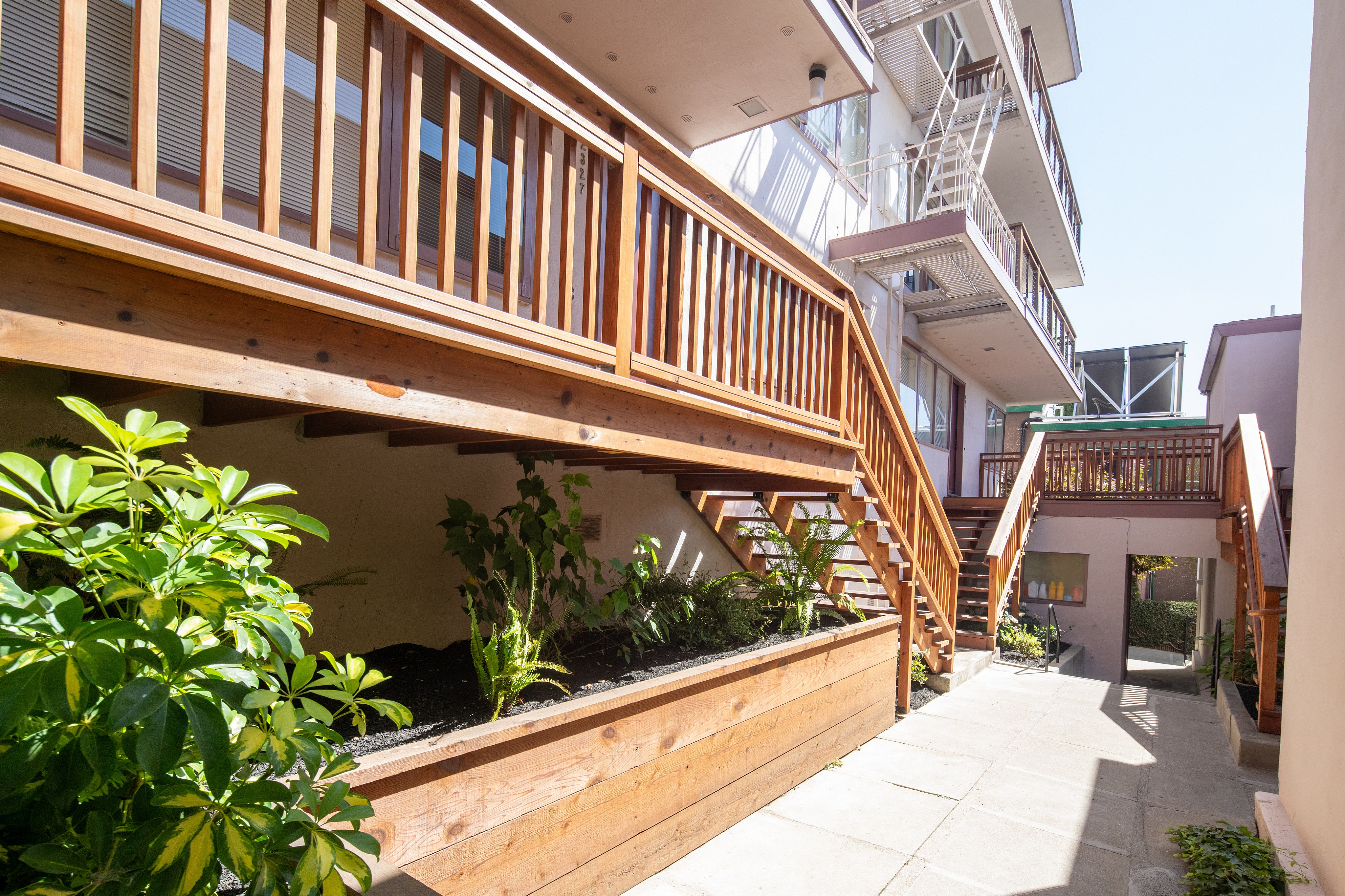 Charming staircases to individual properties