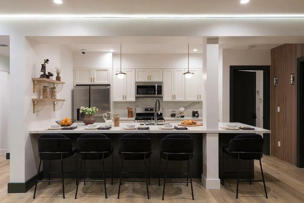 Newly renovated kitchen with a modern touch