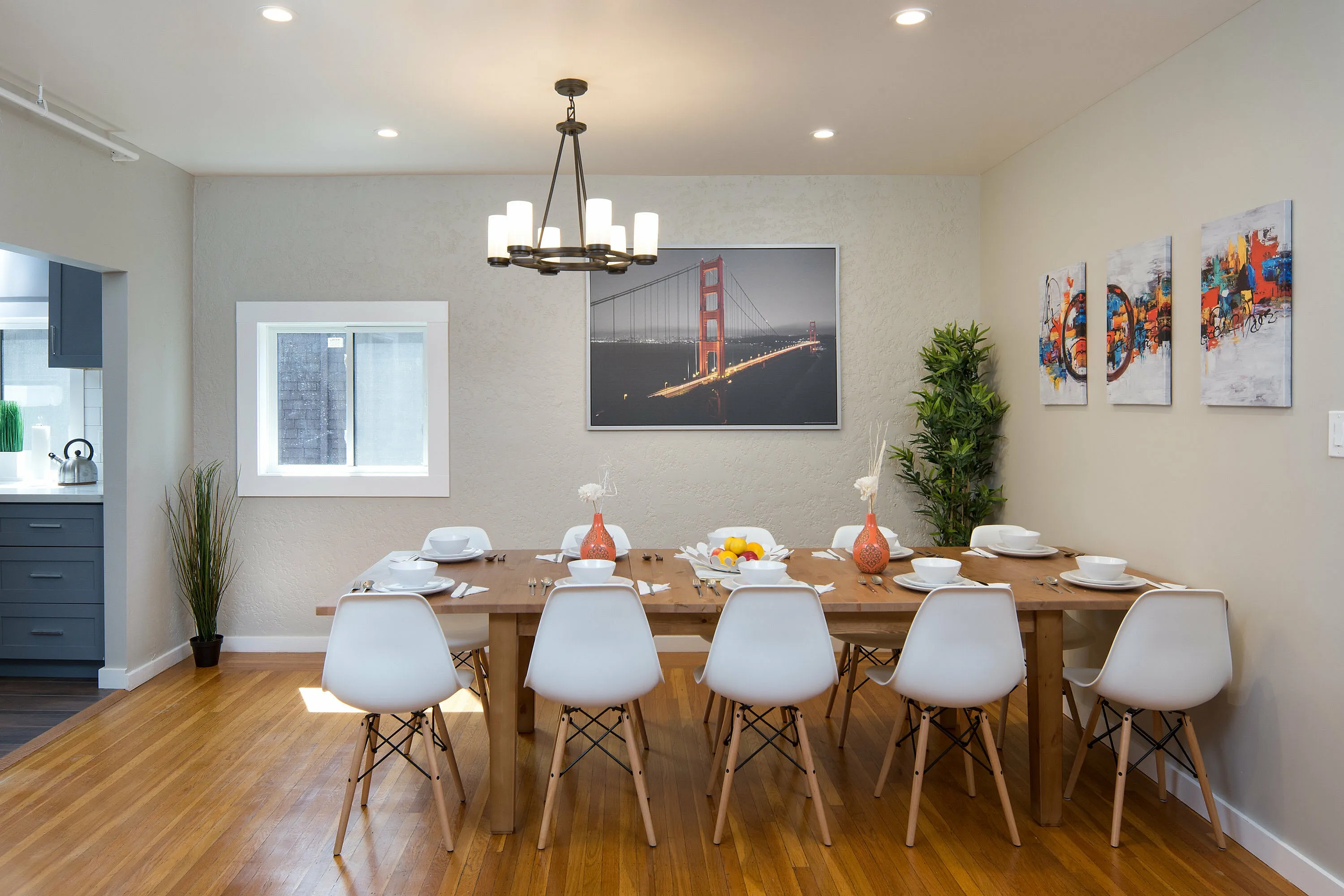 Open concept dining room