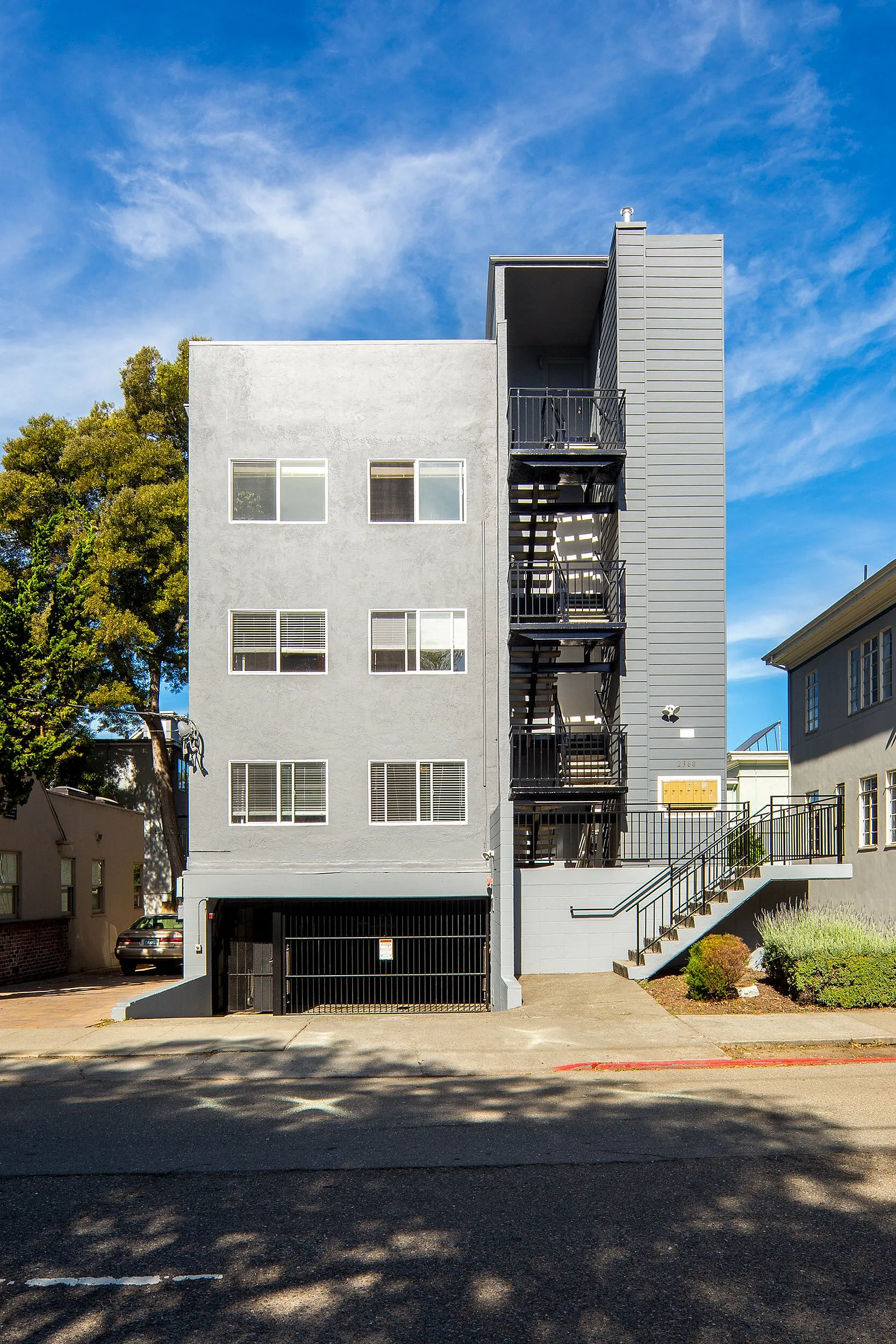 Modern, newly renovated exterior