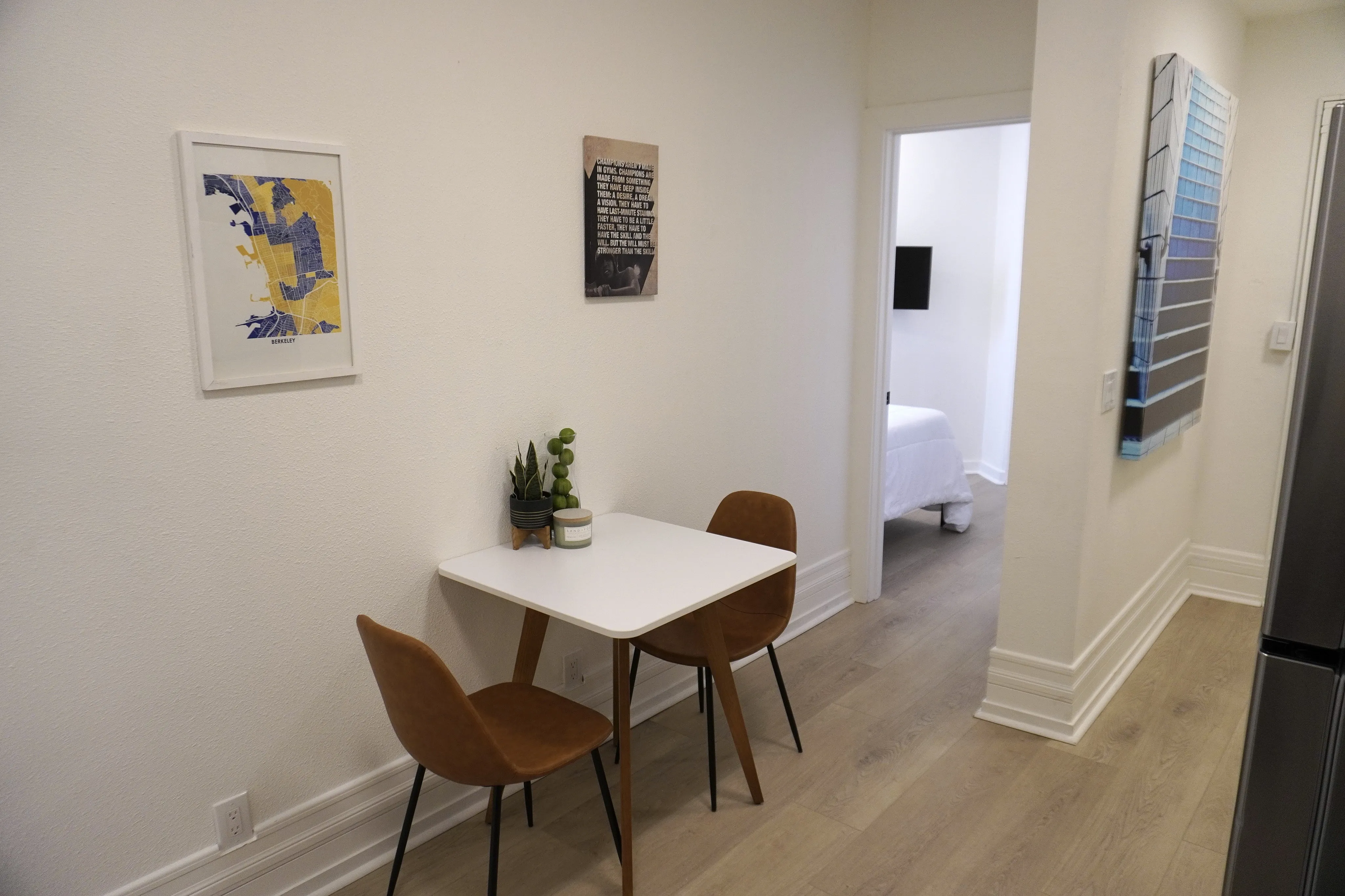 Comfortable dining space