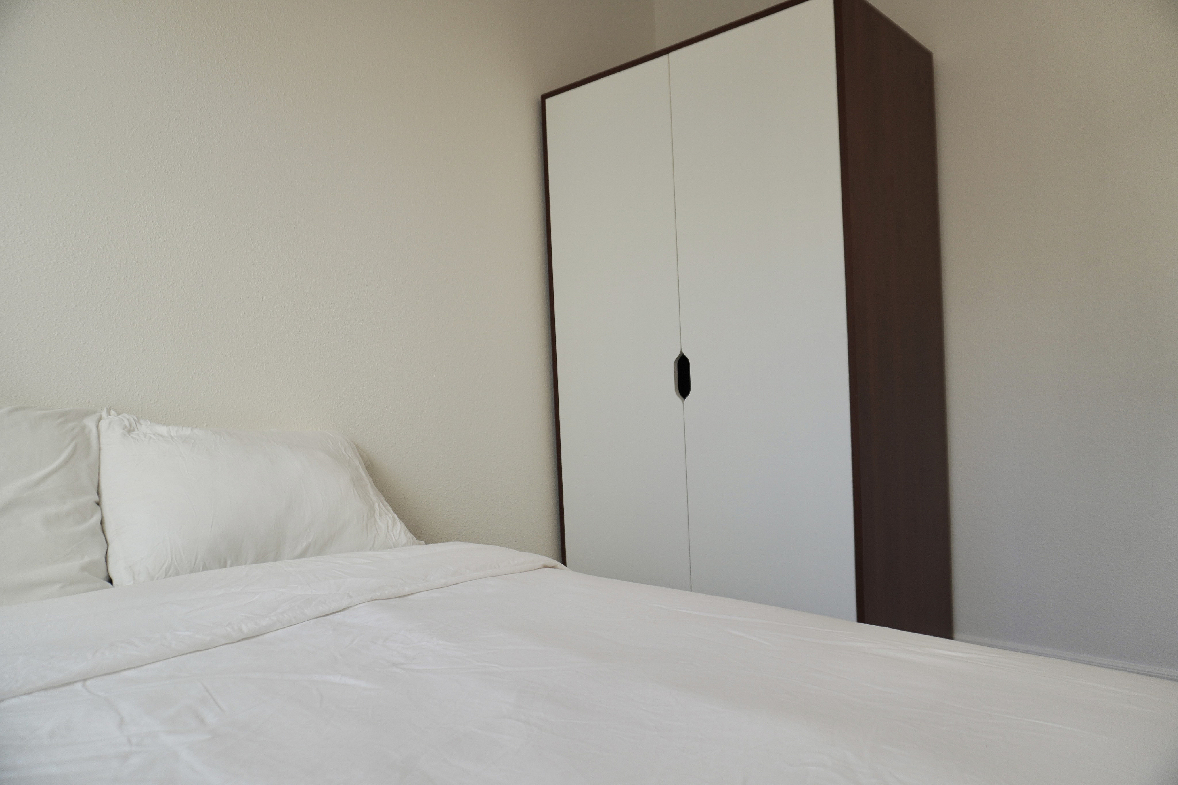 Sleek and large storage space