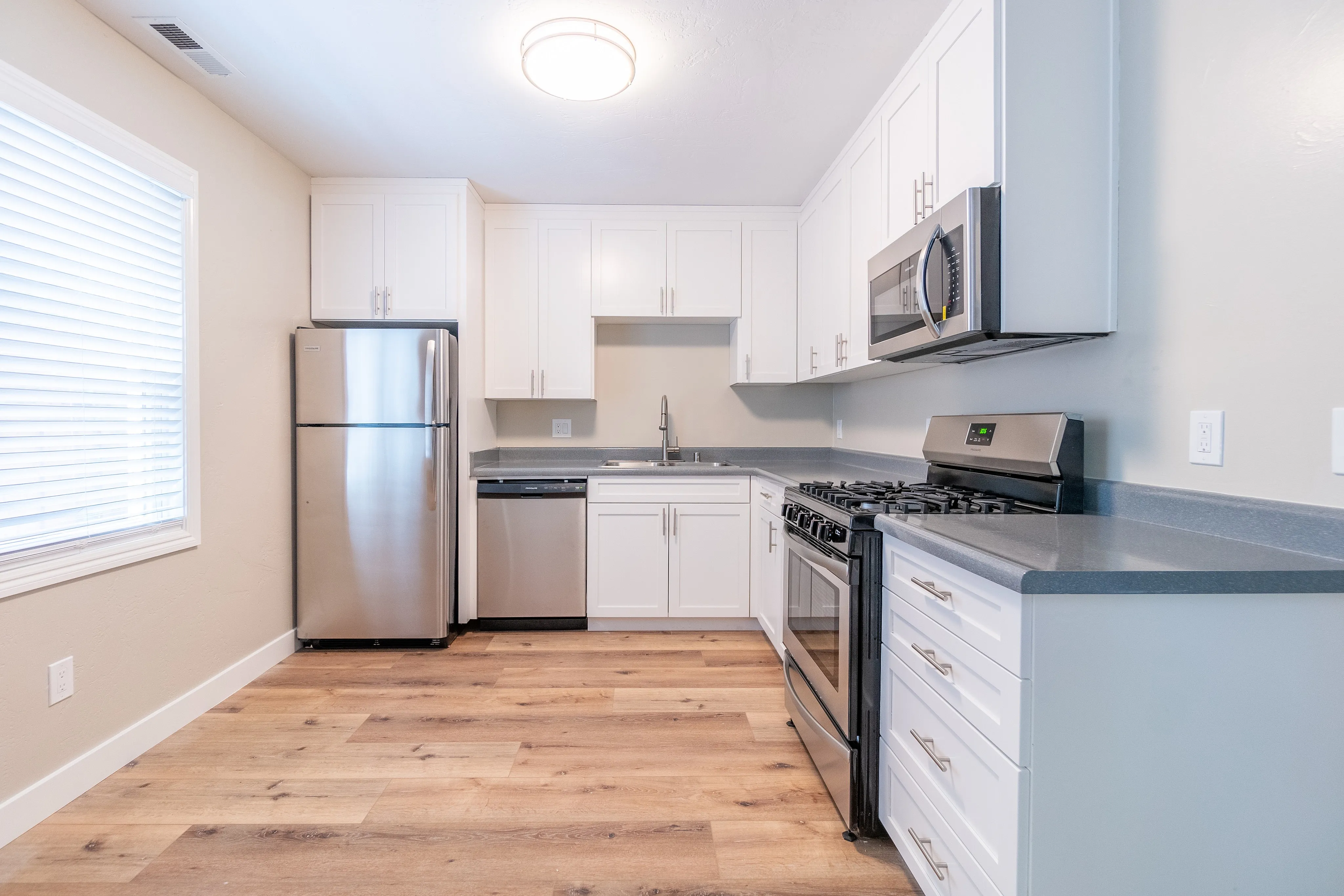 Bright and stylish kitchen with state-of-the-art appliances