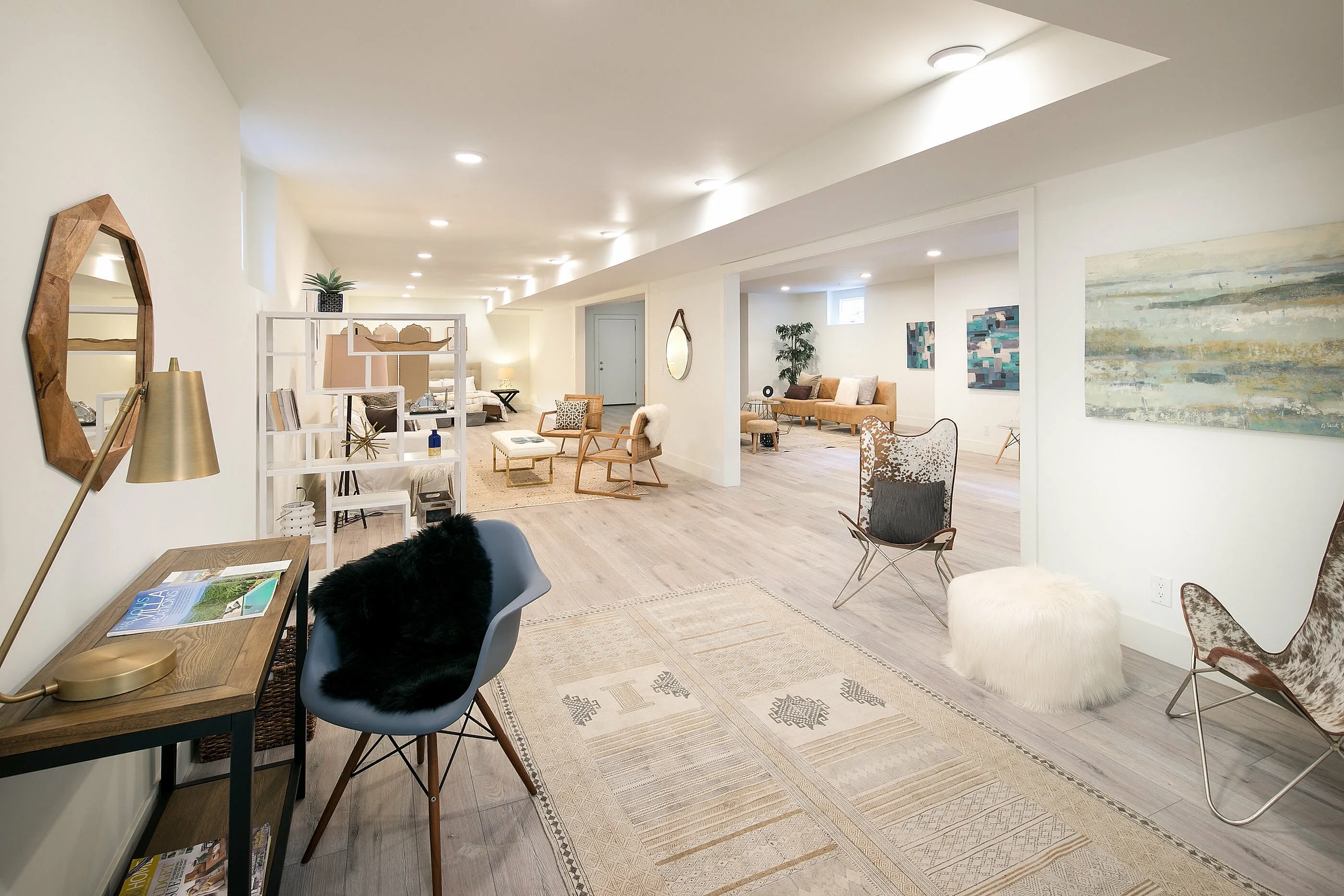 Spacious, open concept living area