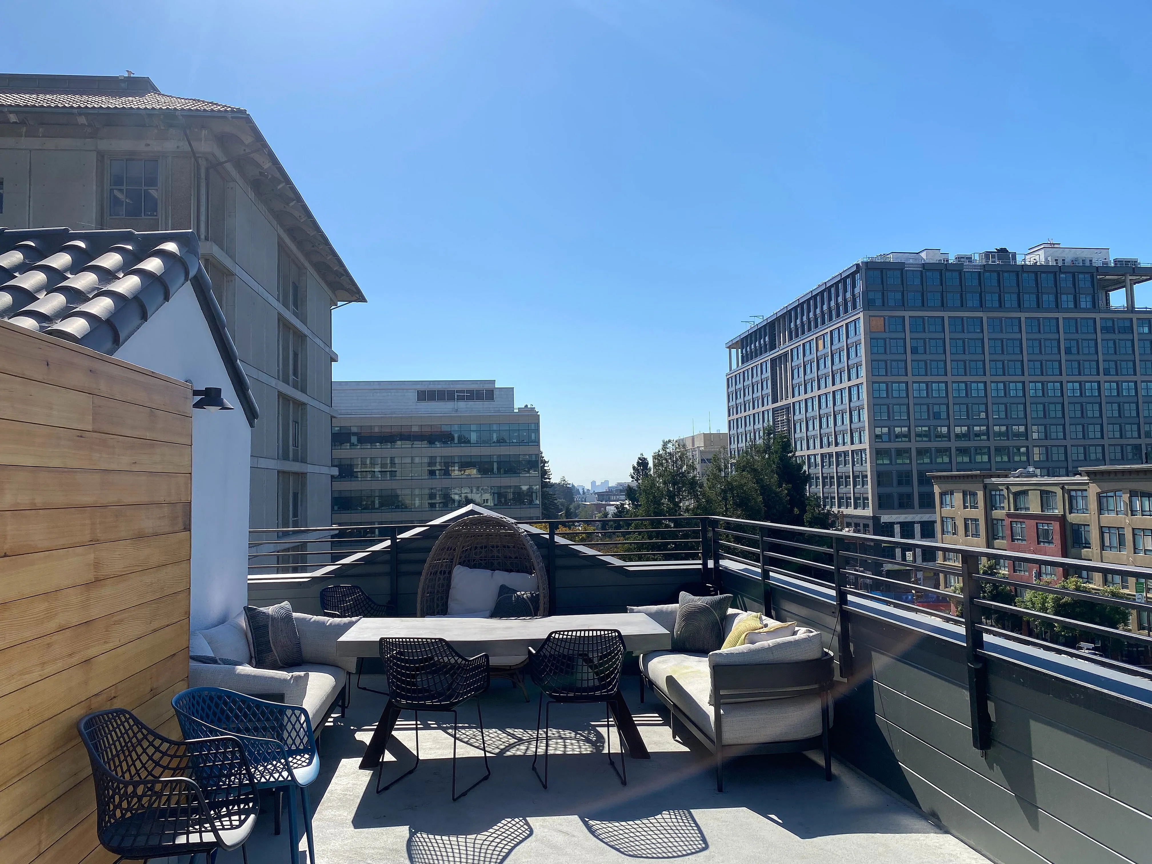 2225 Hearst rooftop deck with city views