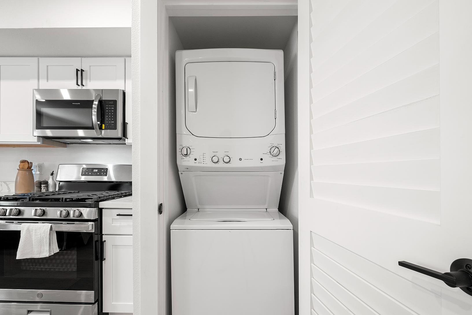 State of the art in-unit washer and dryer