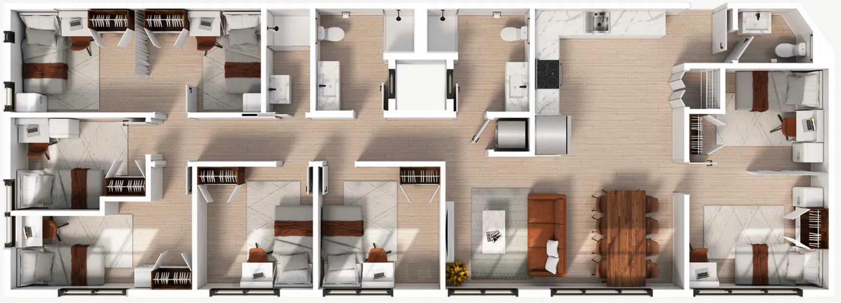 6 Bedroom x 3 Bath