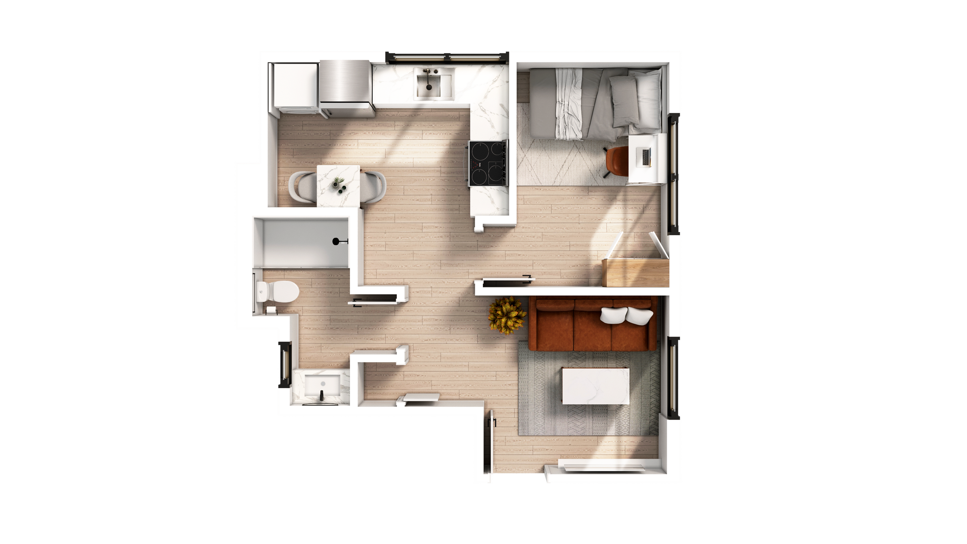 1 Bedroom x 1 Bath