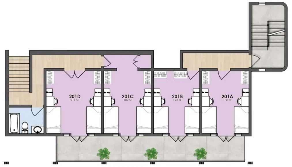 Second Floor Mezzanine Floorplan