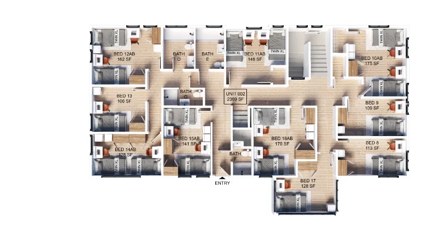 Second Level Floor Plan
