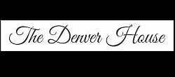 Elegant 'The Denver House' script logo, showcasing sophisticated and stylish design.