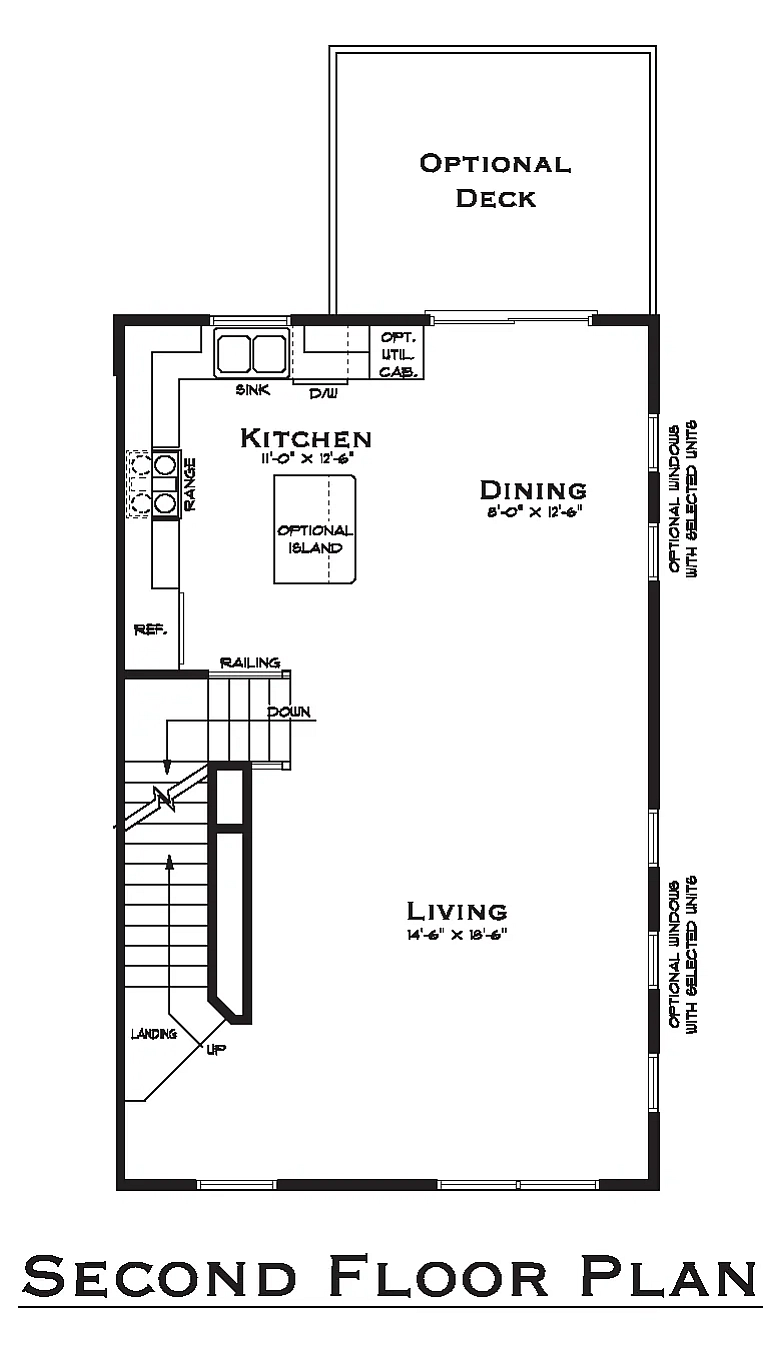 Terraces at Shepherdstown 4 Bedroom Second Floor Plan With Garage