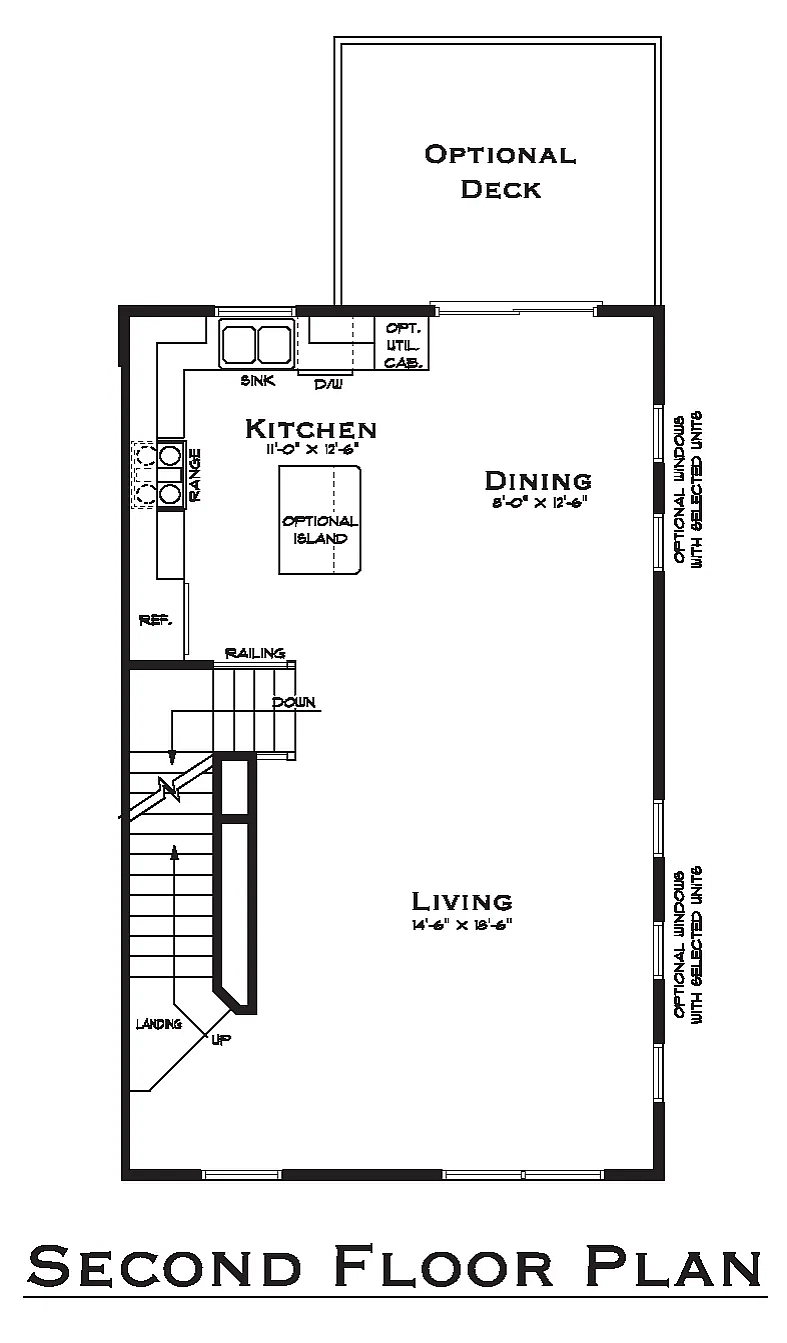 Terraces at Shepherdstown 4 Bedroom Second Floor Plan With Garage