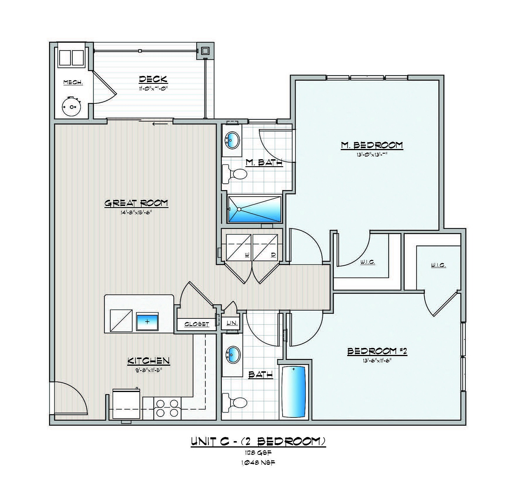 Two Bedroom Two Bathroom