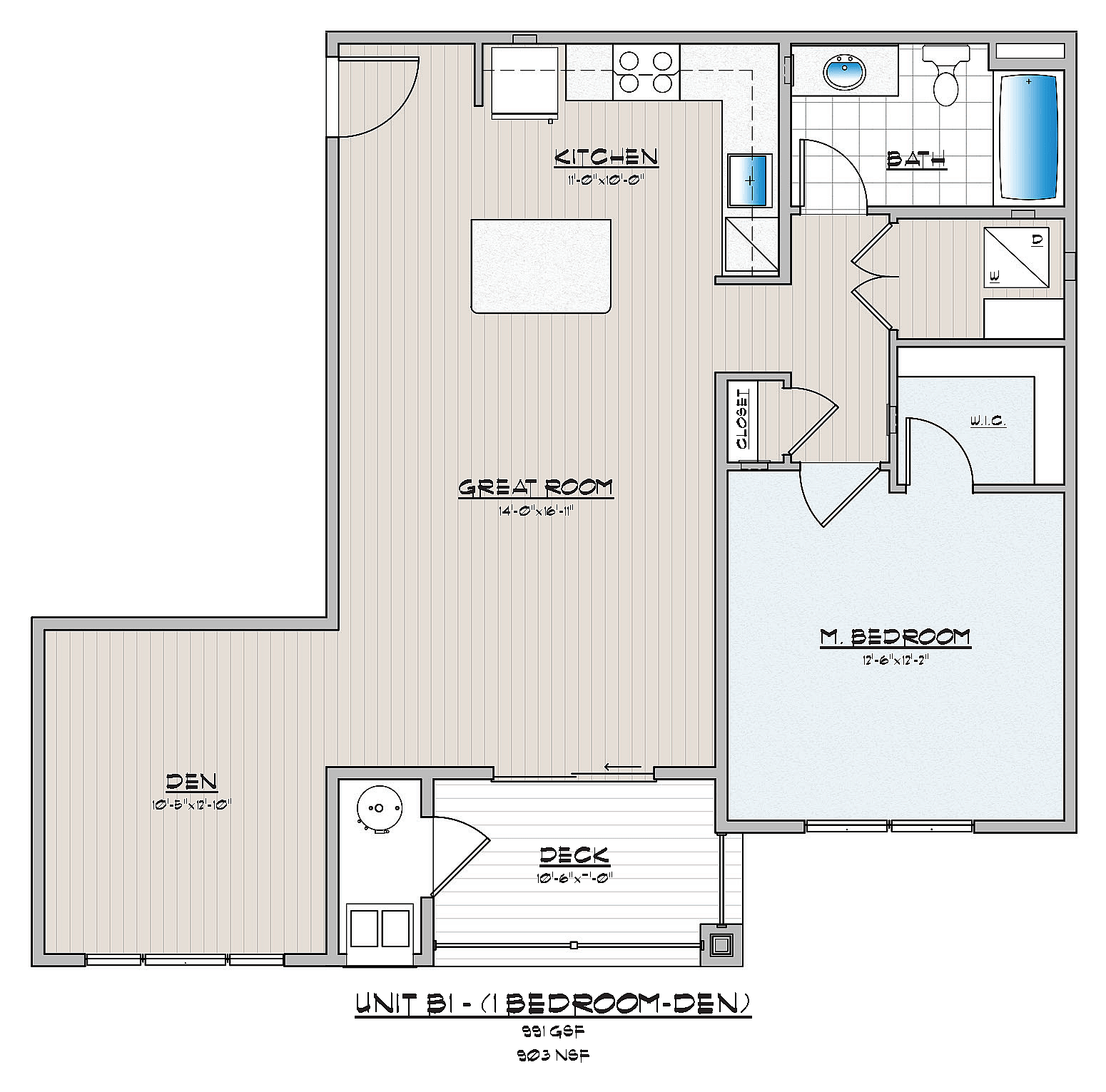 Rowen Place 1 Bedroom 1 Bathroom With Den