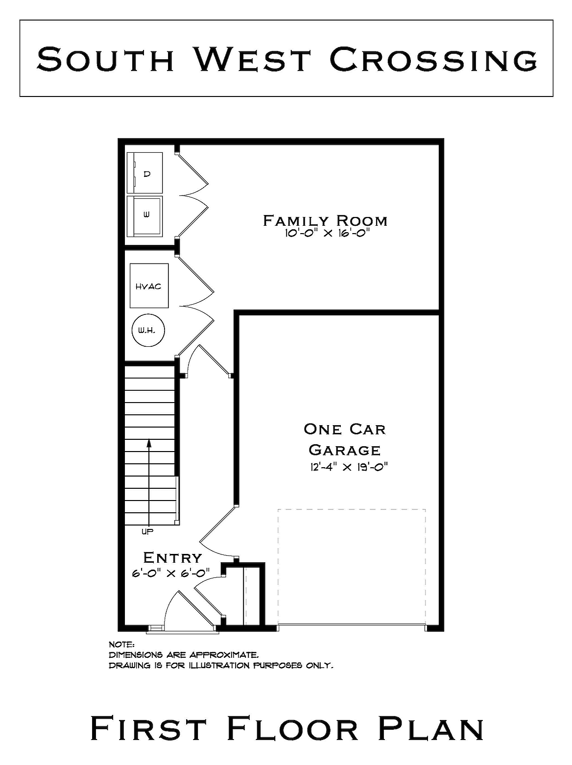 South West Crossing 4 Bedroom First Floor Plan