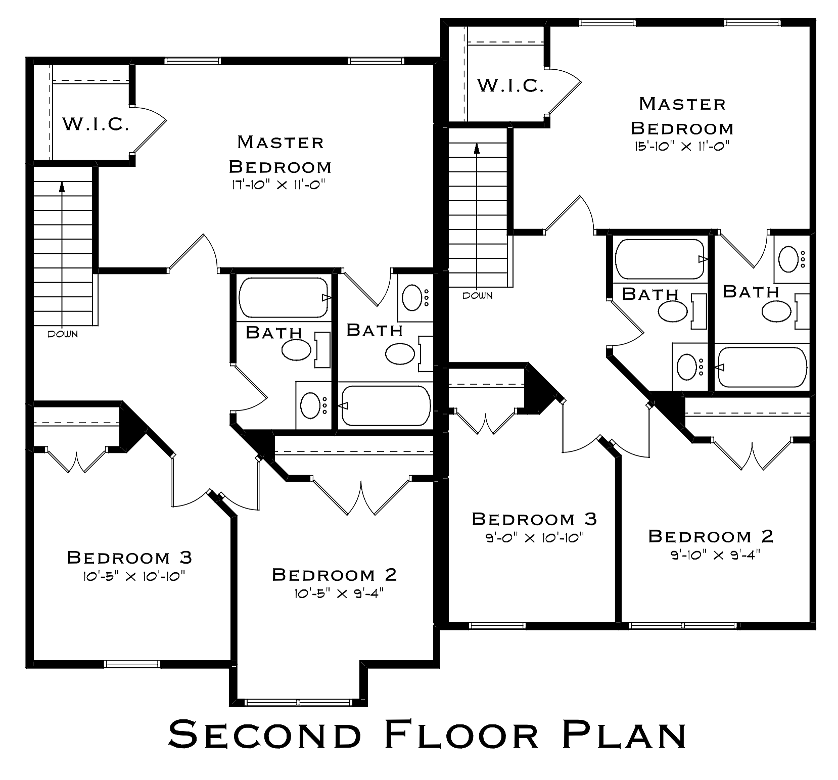 Dew Drop 3 Bed Second Floor Plan
