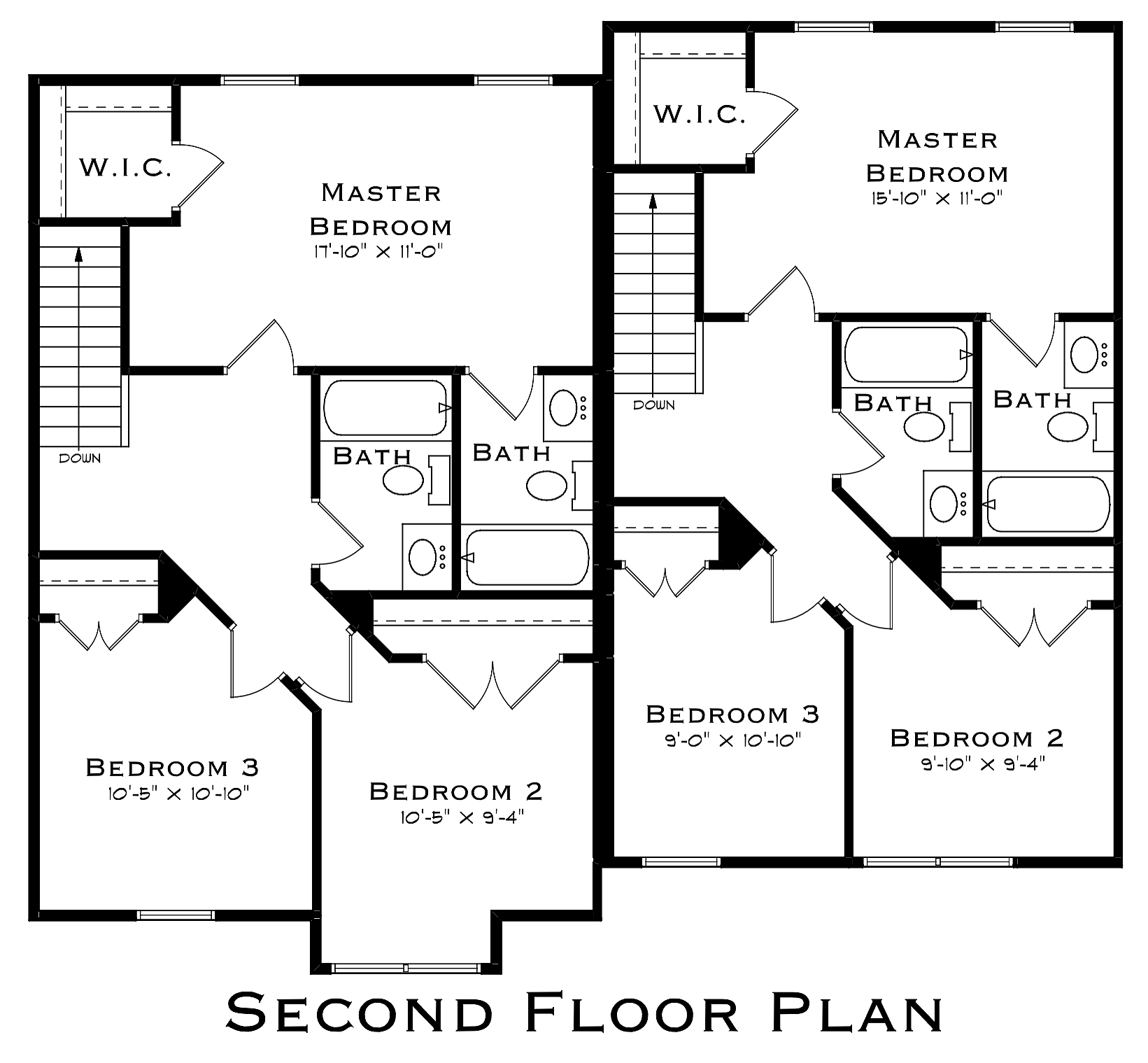 Dew Drop 3 Bed Second Floor Plan