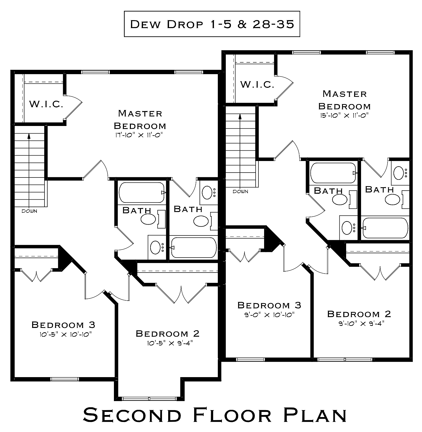 Dew Drop 3 Bed Second Floor Plan