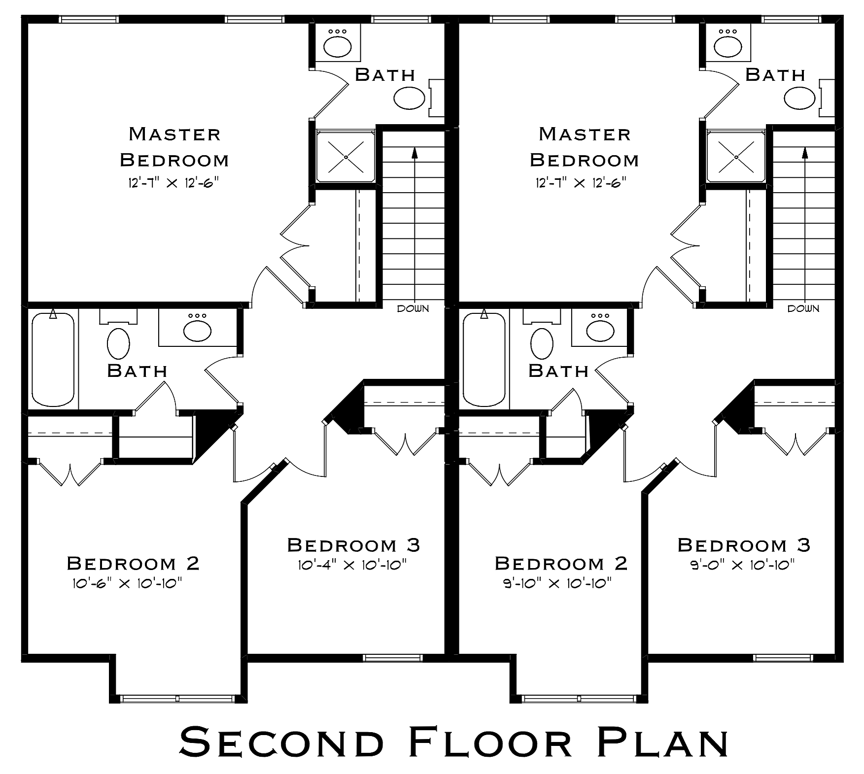 Dew Drop 3 Bedroom Second Floor Plan