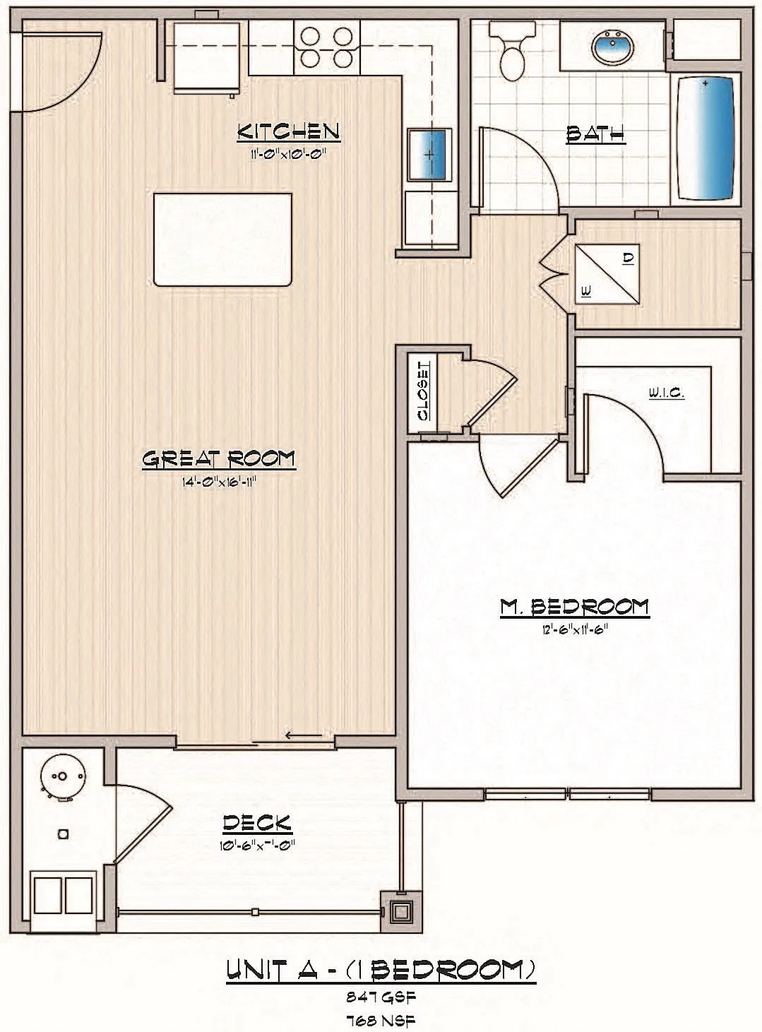 Cambria Phase 1, 1 Bedroom 1 Bath